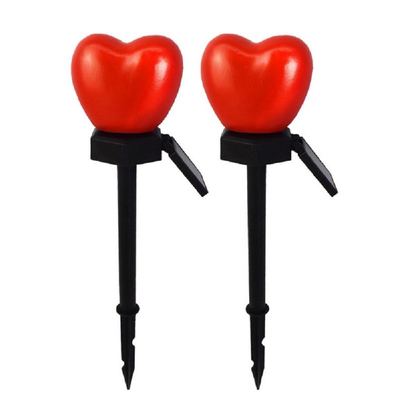 Outdoor Stakes Valentine′s Day Theme Solar Garden Lights LED Lawn Plug Lights Decorations Wyz18472