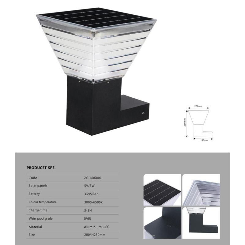 Commercial Building Garden Waterproof Solar Outdoors Wall Light