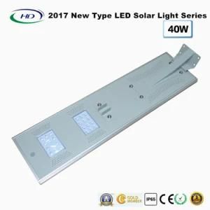 40W All-in-One Solar LED Street Light with PIR Sensor