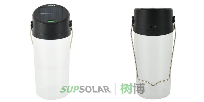 China New Portable Outdoor Camping Lantern with Solar Light