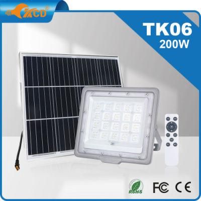 New Design Best Solar Powered Security Light 200W LED Energy Saving Waterproof Modren Garden Solar Flood Light Outdoor