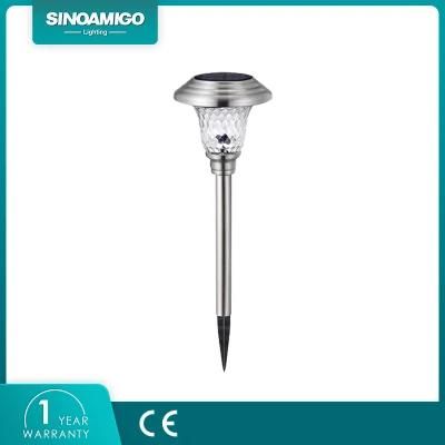 Solaramigo Outdoor Waterproof Stainless Steel Glass LED Garden Landscape Ground Plug Light