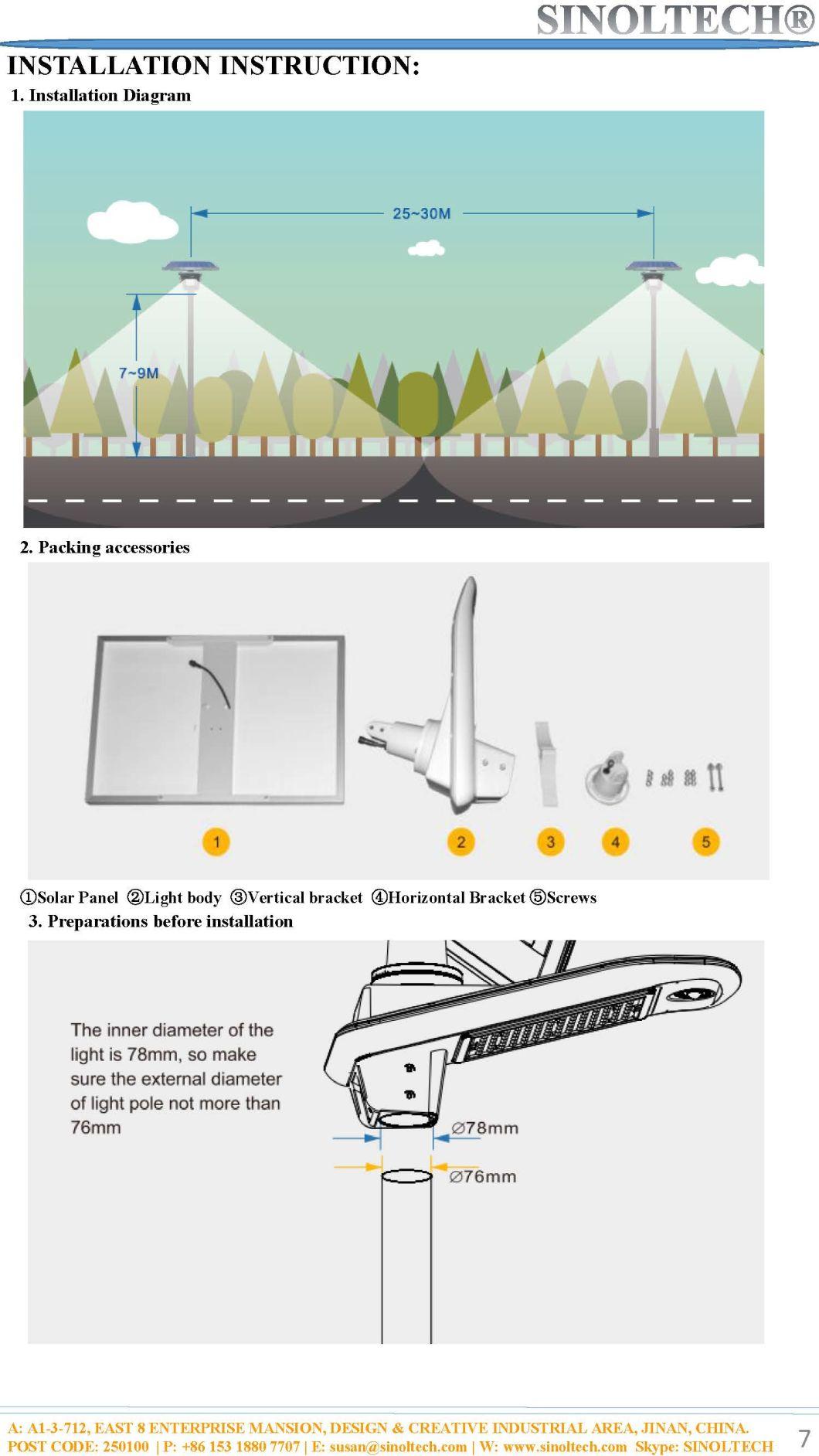 60W Elite G02 Series  LED Solar Powered LED Street Light (G02-60W)