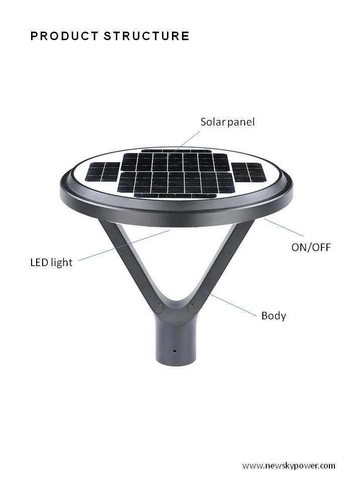 Outdoor Waterproof Decoration Solar Powered LED Light with 20W Warm White