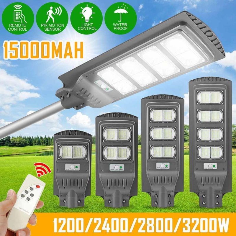 1200W/2400W/2800W LED Solar Street Light with Remote Controller for Plaza Garden Yard