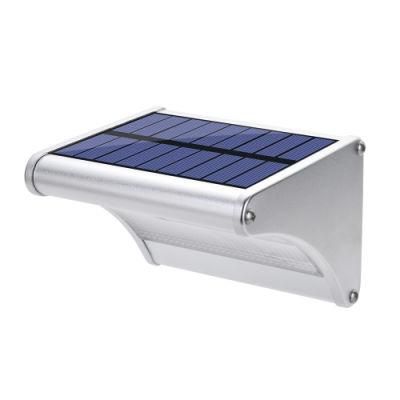 High Brightness 6000K White LED Lamp Gate Patio Solar Wall Light with Mono Solar Panel