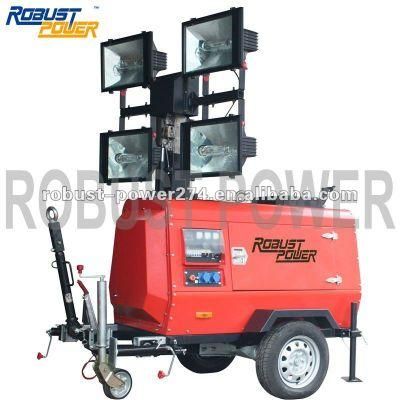 9m Mining Kubota Hydraulic Mobile Diesel Industrial Light Tower