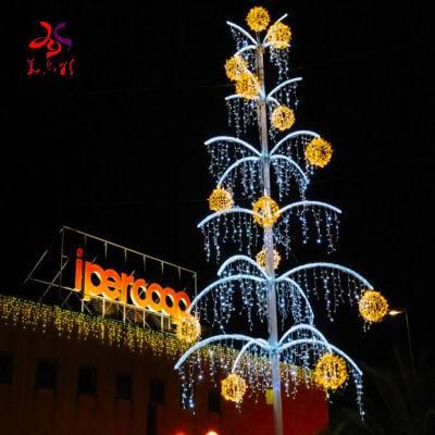 15 Years Factory Supplier Waterproof Christmas LED Pole Motif Street Lights