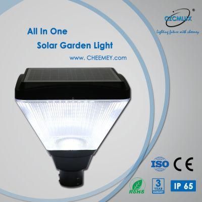 Fast Installation 12W All in One LED Solar Garden Light