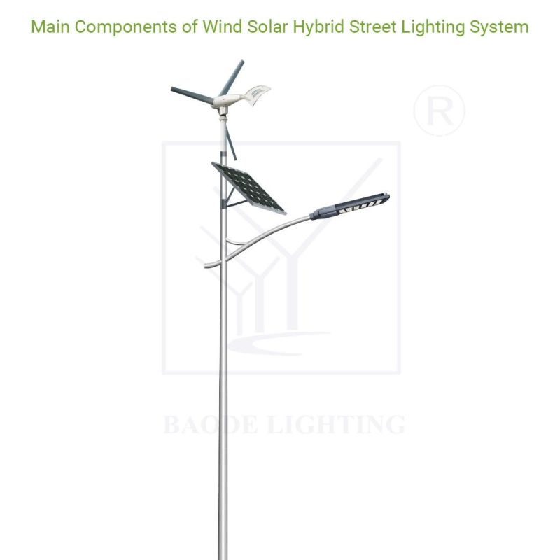 ISO9001 CE IP66 Certificated Wind Solar LED Street Lamp/Light