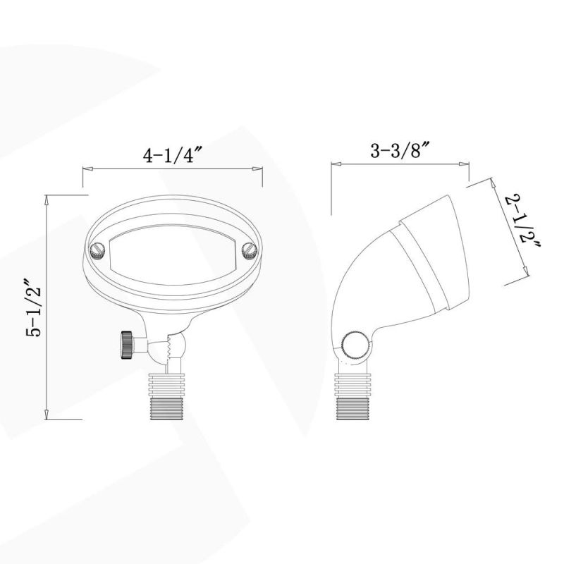 Lt2301 Cast Brass Flood Light & Wall Wash Suitable for G4 (not included)