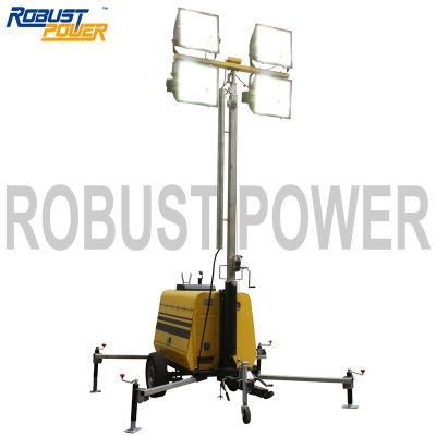 Electronic Controlled Emergency Outdoor Manual Portable Mobile Light Tower