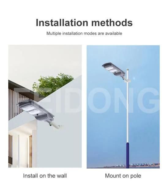 Outdoor IP65 Waterproof 30W-150W All-in-One Sensor Control Solar Street Light