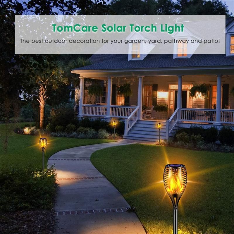 96 LED Flame Solar Waterproof Flame Torch Light Decoration Lighting Garden Outdoor Light