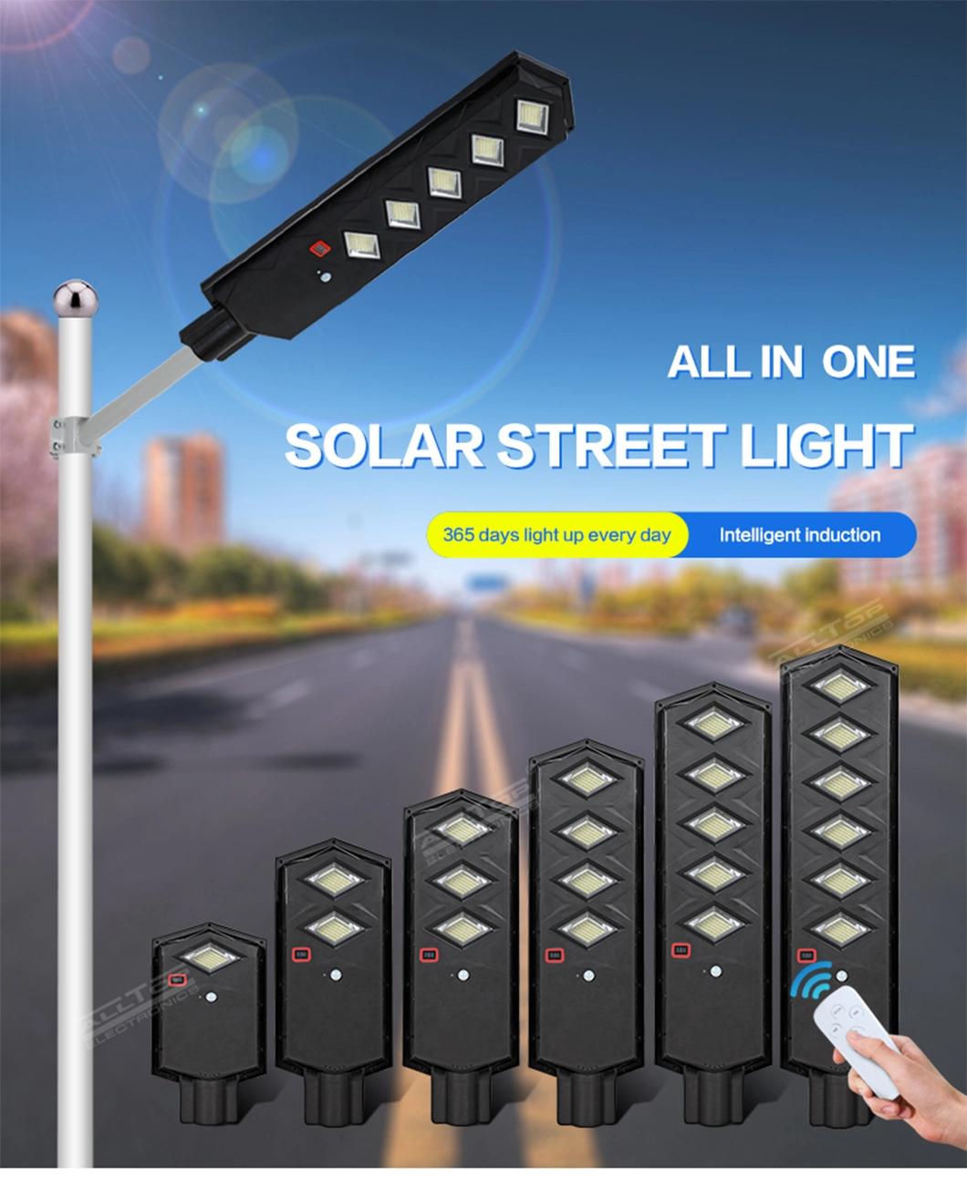 Alltop IP65 Waterproof All in One ABS 50W 100W 150W 200W 250W 300W Outdoor Integrated LED Solar Street Light