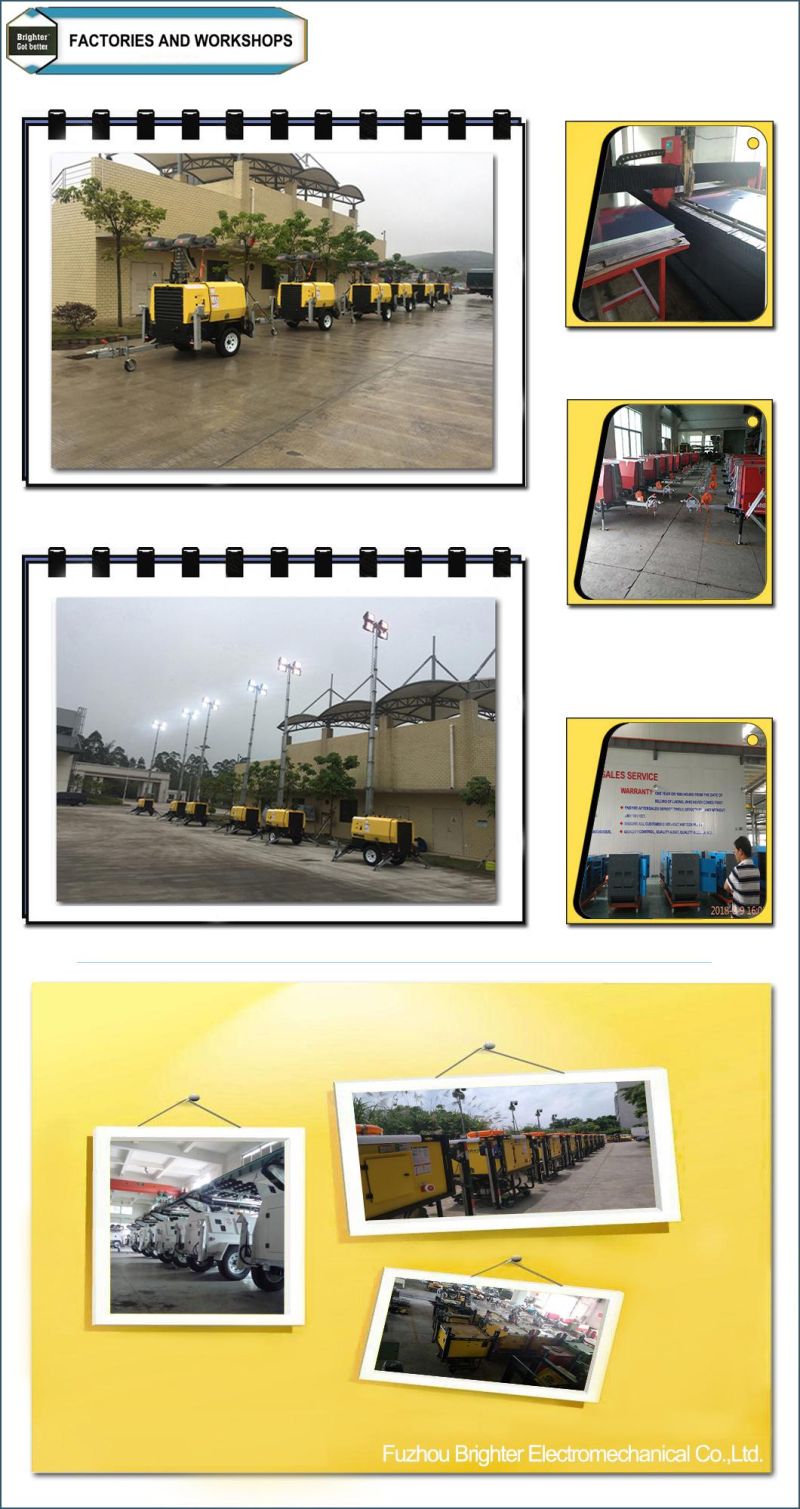 Diesel Generator Mobile Lighting Tower with Yanmar Engine