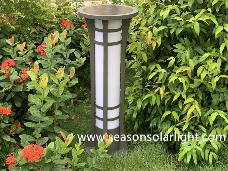 Outdoor Lighting Ce 5W Premium Column Solar Bollard Light with Warm+White LED Light