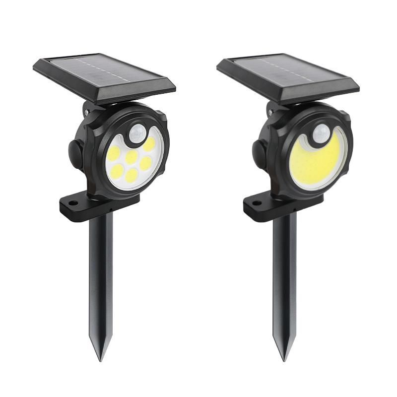 Solor Power LED Spot Light, Wall Sensor Light for Garden, Garden Waterproof IP65 Spike Light