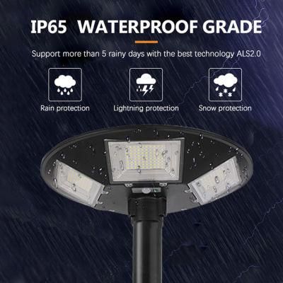 Split Round UFO COB Solar Street Light Pole Solar LED Rseries300