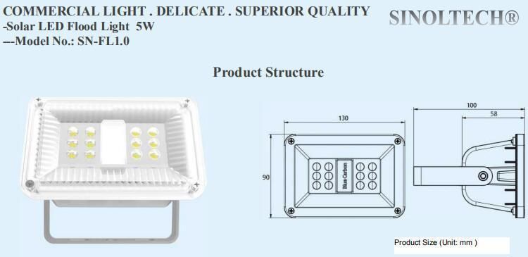 5W LED Solar Power Flood Light (SN-FL1.0)