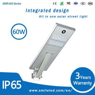 60W Outdoor Light All in One Solar Lamp Integrated Solar Street Light