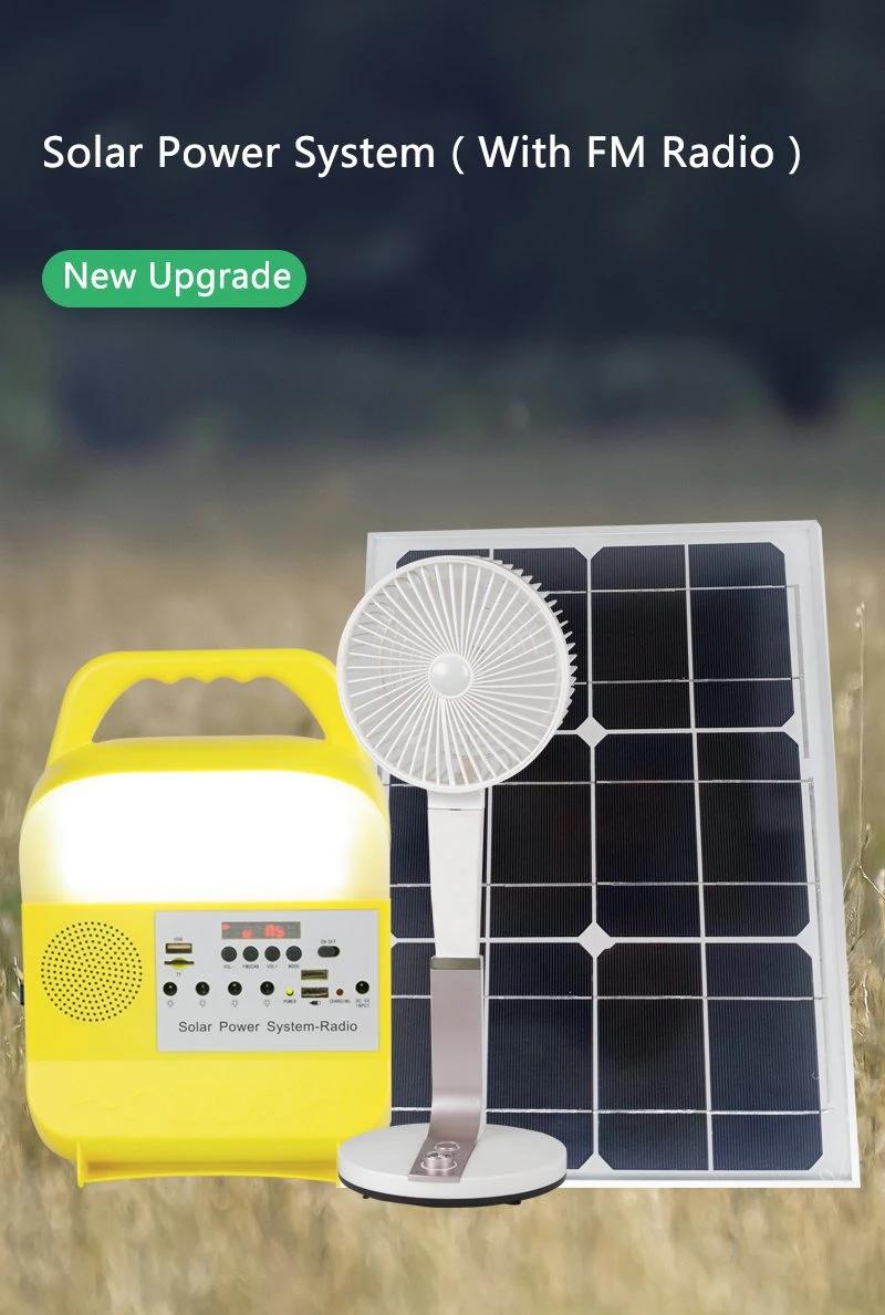 Europe and America Mini Portable DC Solar Charged Lighting and Phone Charging System Energy Panel LED Home Lighting Kit