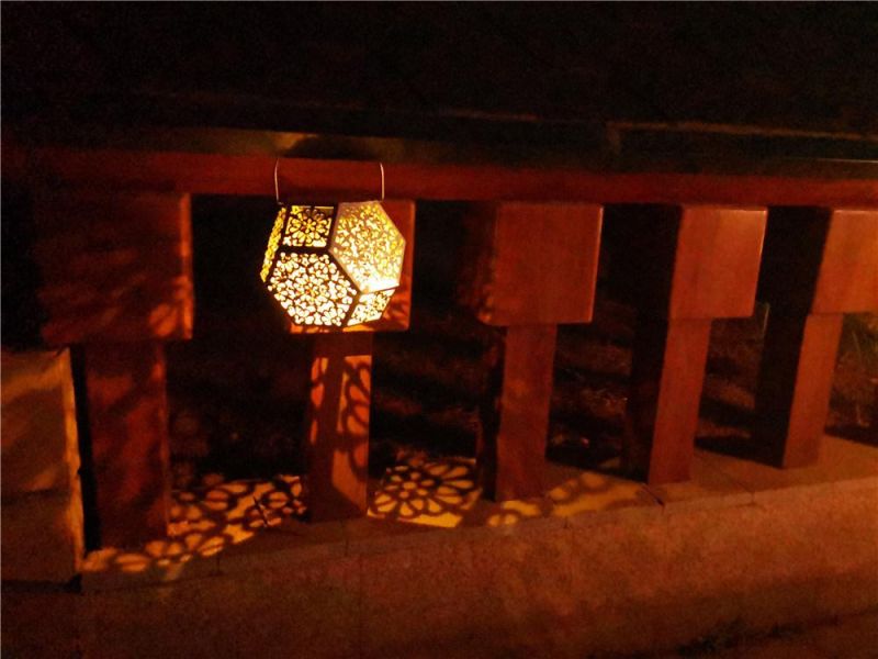 Outdoor Garden Courtyard Patio Hanging Solar Lamps for Christmas Holiday Landscape