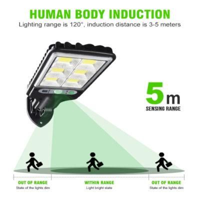 141 LED Adjustable Design IP 65 Waterproof Outdoor Garden Solar Lamp Powered Sunlight Solar Wall Mounted Street Light