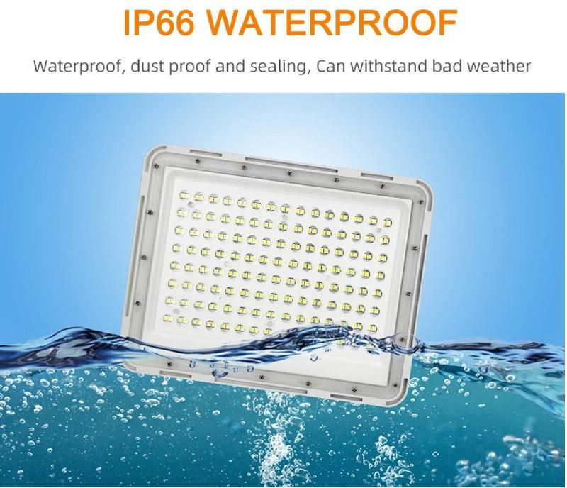 IP66 Remote Control Good Price Solar Floodlight Projector Reflector Aluminium LED Solar Flood Light