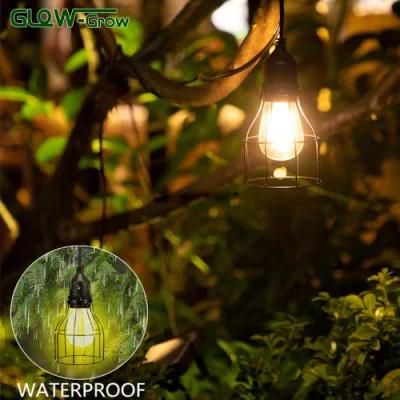 3W 5V 4 Modes Solar Powered LED Bulb String Light for House Party Decoration