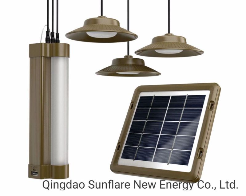 2019 Qingdao Factory 4W Solar Power Kit System with USB