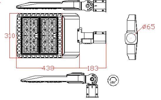 High Quality Assurance IP66 LED 120 Watt Pole Light for Parking Lot