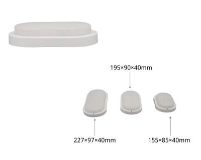 Energy-Saving, Low Power Consumption IP65 B3 Series Moisture-Proof Lamps Oval with Certificates of CE, EMC, LVD, RoHS Factory Direct Price, 8W 12W