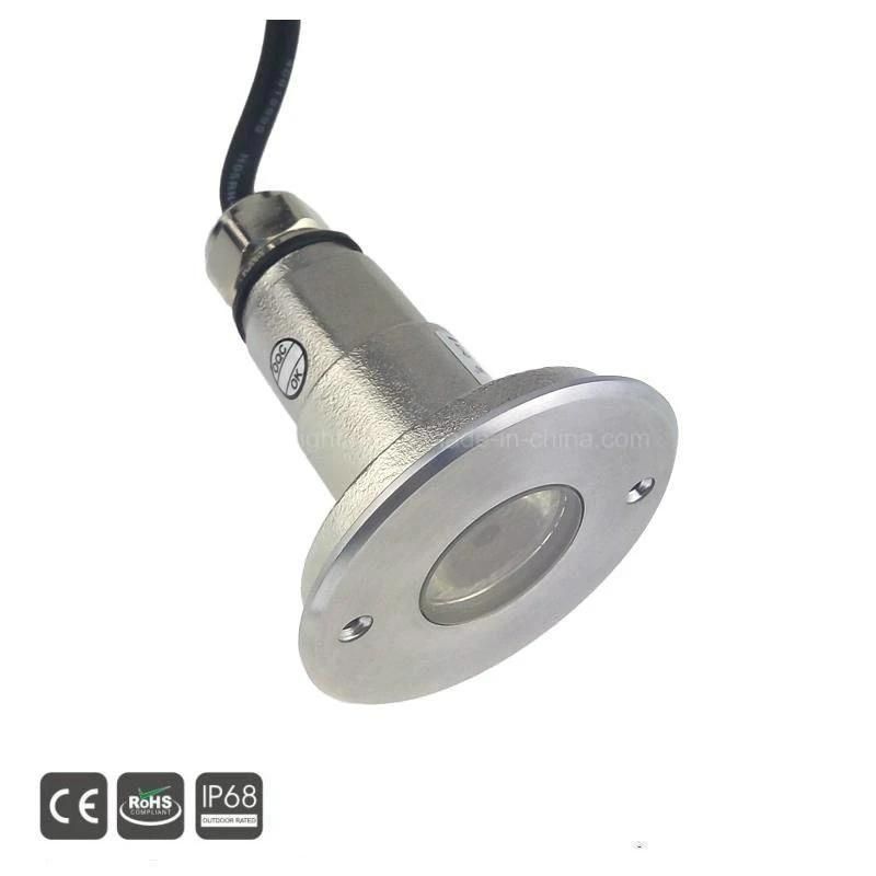 3W IP68 24V 316ss Inground LED Swimming Pool Underwater Light