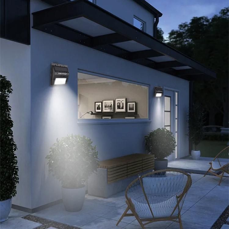 Super Bright LED Solar Lights Outdoor Sun Powered Motion Sensor Night Lantern Weatherproof Wall Lamp