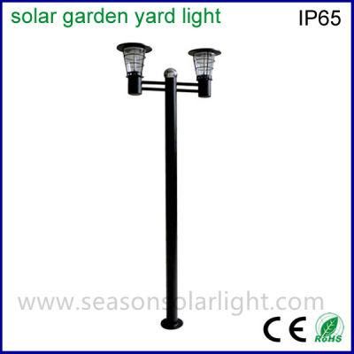 High Lumen CE European Style Garden Light 2m Pole LED Outdoor Solar Garden Yard Lighting