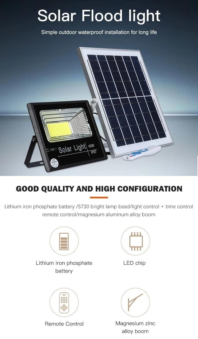 High Brightness and Energy Saving 25W-200W Aluminium Garden Outdoor IP65 Solar Flood Light Solar LED Flood Light CS-Tytg1