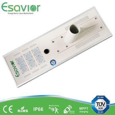 Esavior High Lumen 60W All in One Lithium Battery Solar Light for Street Courtyard Park Square