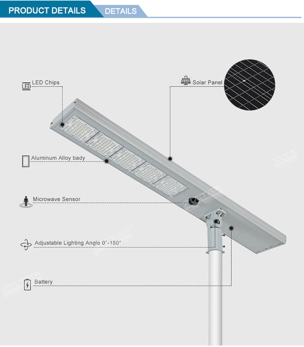 Highway Outdoor IP65 Waterproof 120W 180W 240W All in One Integrated LED Solar Panel Street Lamp