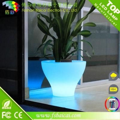 Outdoor Garden Light Flower Pot