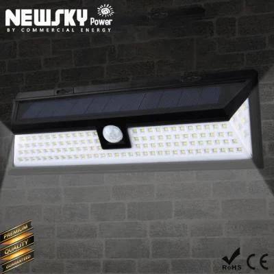 Newskypower CE Approved House Garden Yard Wall Fence Night LED Lamp Solar LED Wall Light