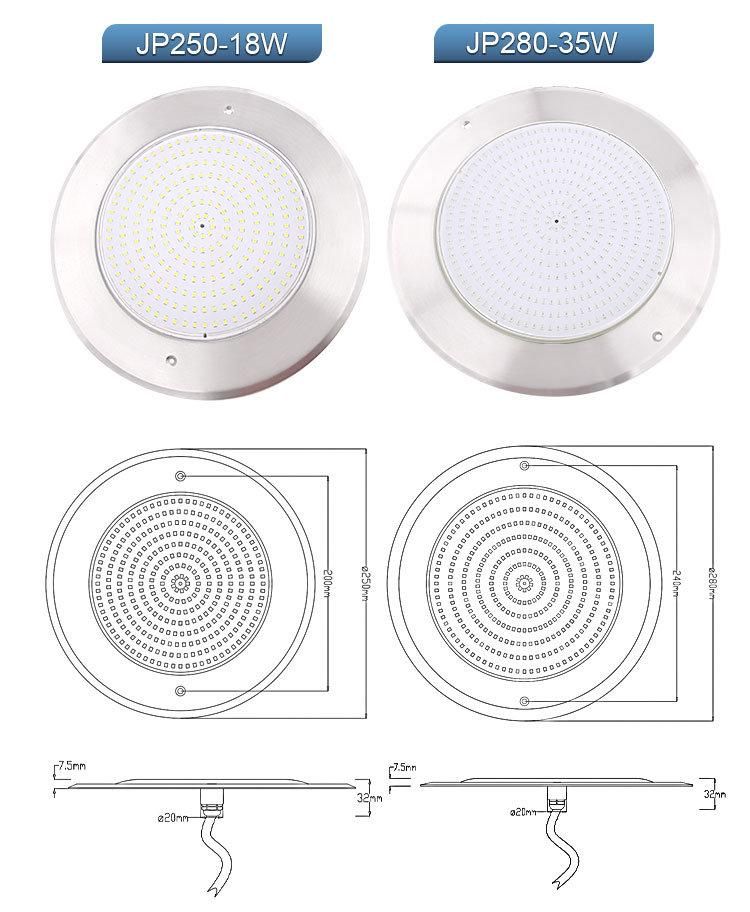 PAR56 Swimming Pool Lights LED Underwater DC12V RGB Changeable Color Pool Light LEDs