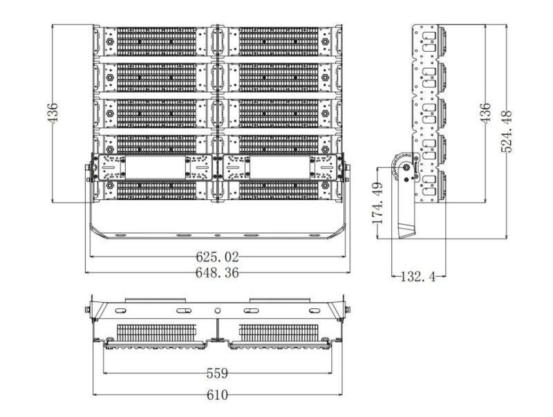 35000hours Warranty 500W LED Waterproof Tunnel Flood Light for Outdoor Stadium Lighting (CS-MZA-500)