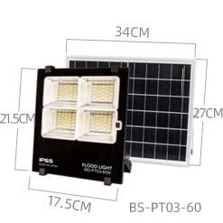 Bspro High Quality 6500K Garden LED Solar Panel Rechargeable Flood Light