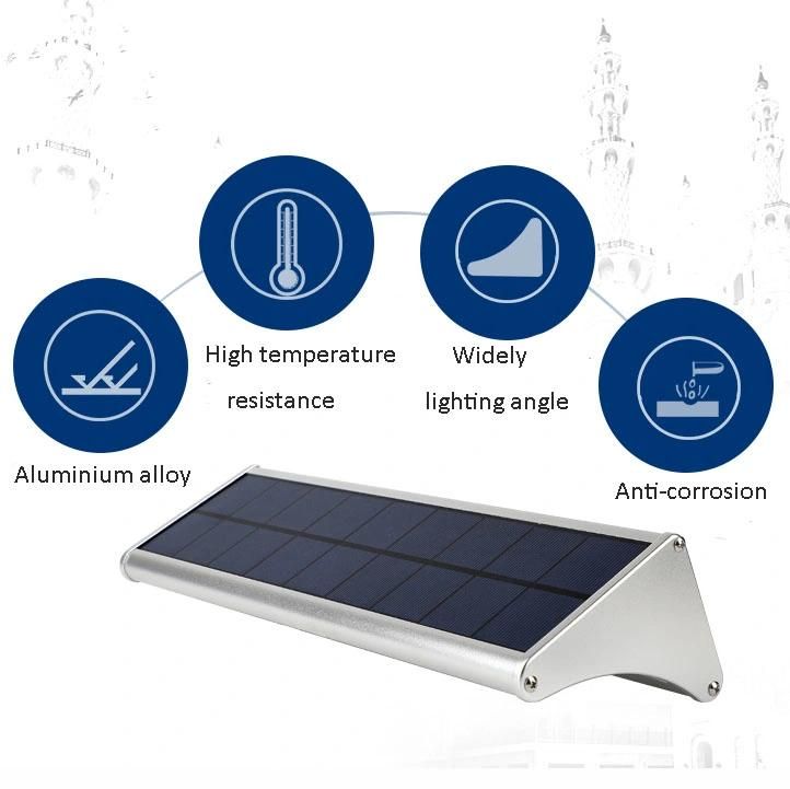 Aluminium Alloy IP65 Waterproof Solar Security Radar Sensor Light Solar Wall Lighting