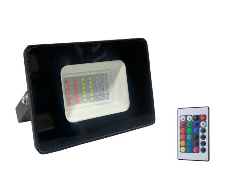 RGB Color Changing LED Flood Light 10W, Waterproof Outdoor Lamp RGBW Projector LED Flood Lamp