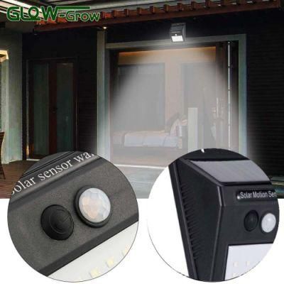 Wire 6000K Wireless Solar Powered LED Wall Light with PIR Sensor