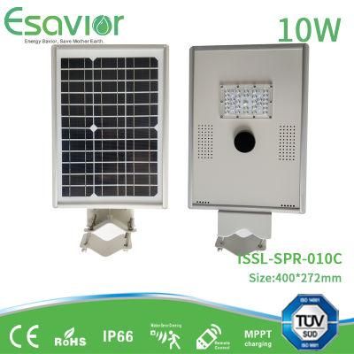 Esavior 10W Outdoor All in One Integrated Solar Street LED Light with Microwave Sensor