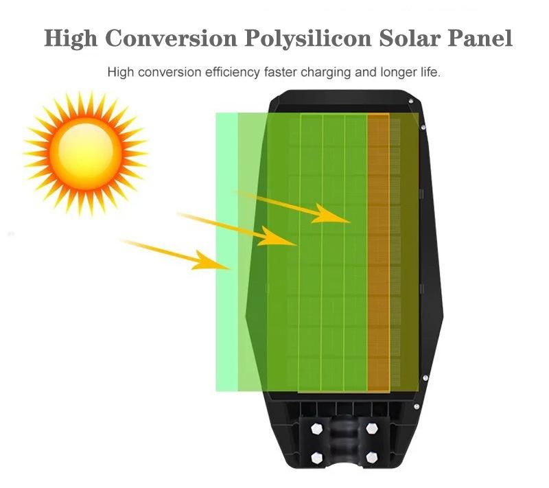 Remote Control Solar Battery Power Panel Lights System Outdoor 100W 200W 300W Integrated All in One LED Solar Street Light