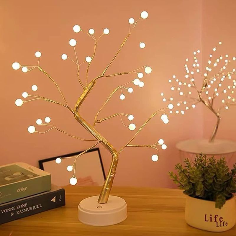 Sparkly 20" Tabletop LED Battery/USB Operated DIY Night Artificial Lamp Decoration Tree Light